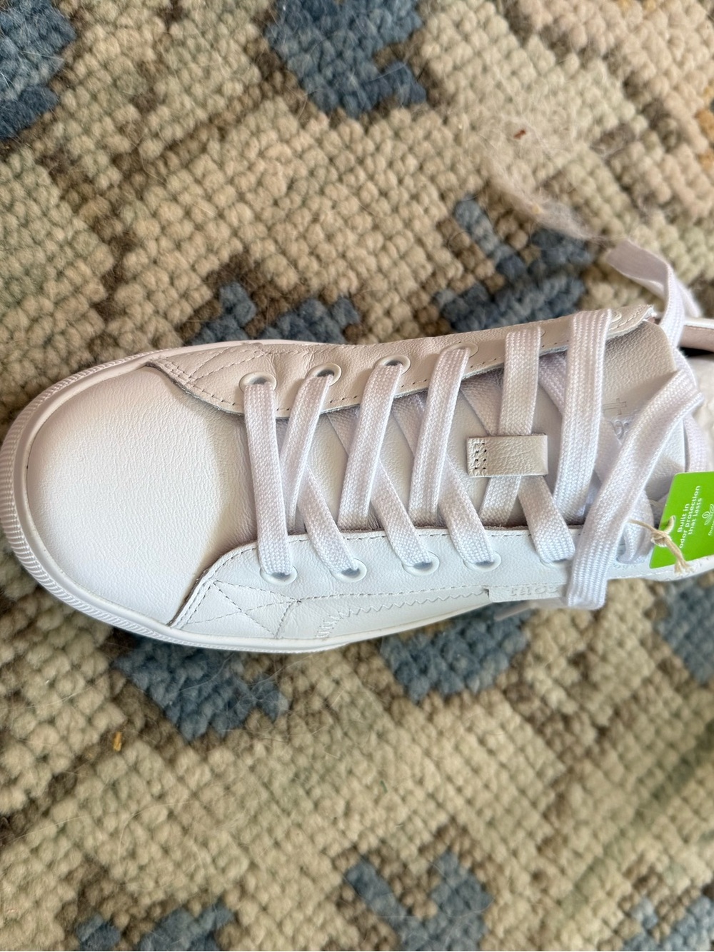 Taos Footwear White Leather Platform Sneakers - Picture 2 of 3